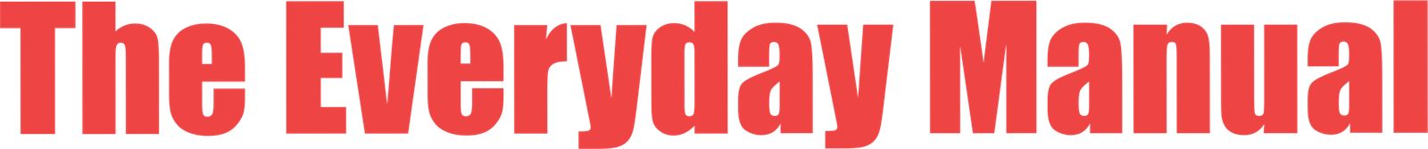 The Everyday Manual Website Logo